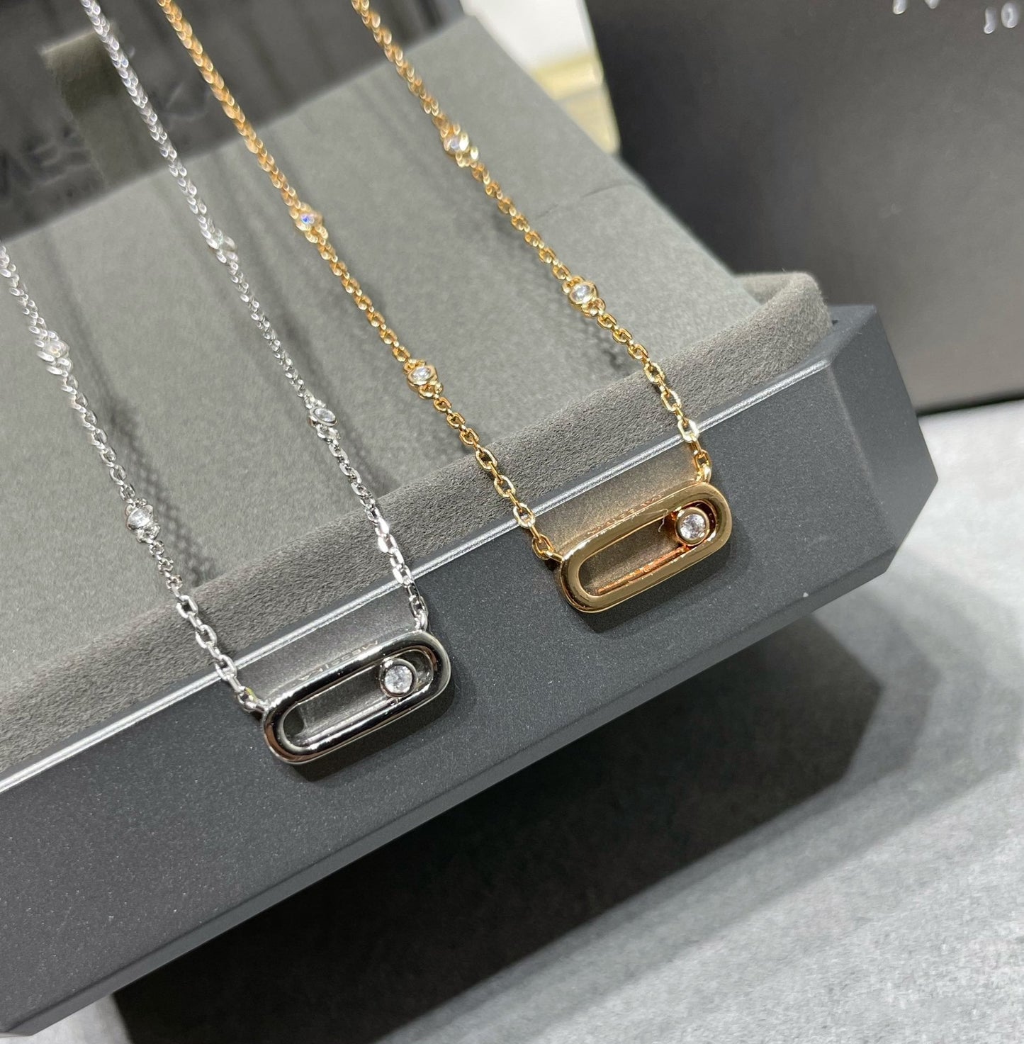 [moco jewelrys]MOVE UNO DIAMOND NECKLACE
