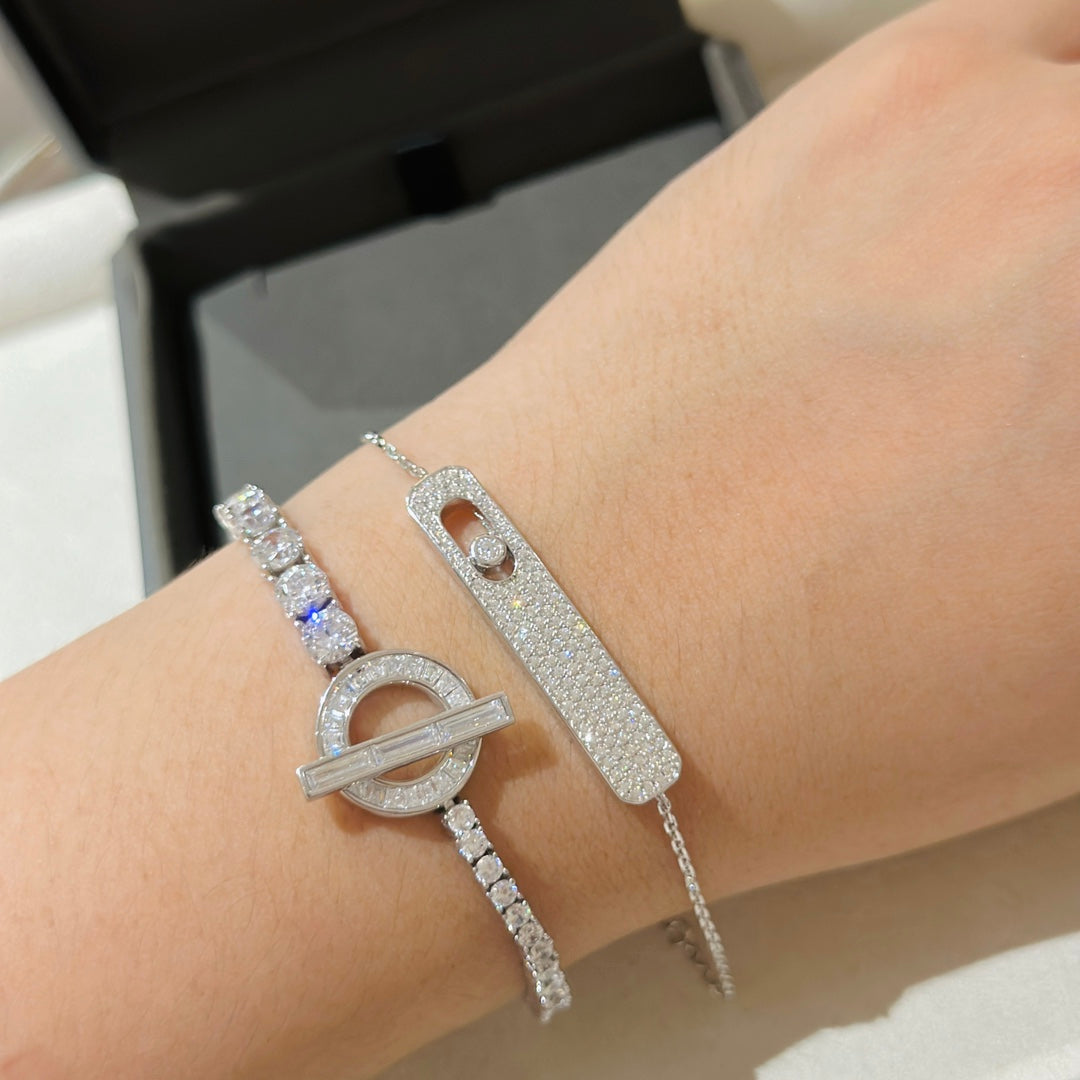 [moco jewelrys]MOVE CLASSIQUE DIAMOND PAVED BRACELET