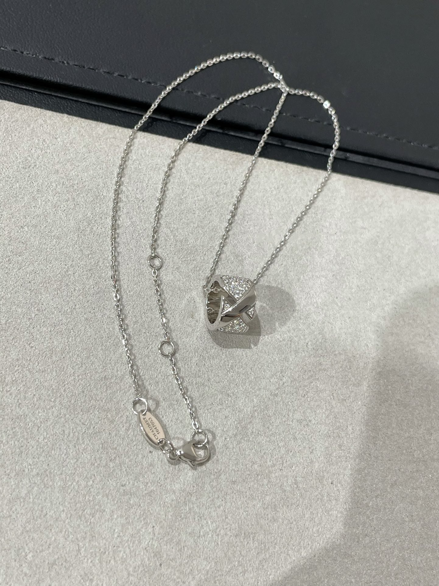 [moco jewellerys]リアン エビデンス ダイヤモンド パヴェネックレス
