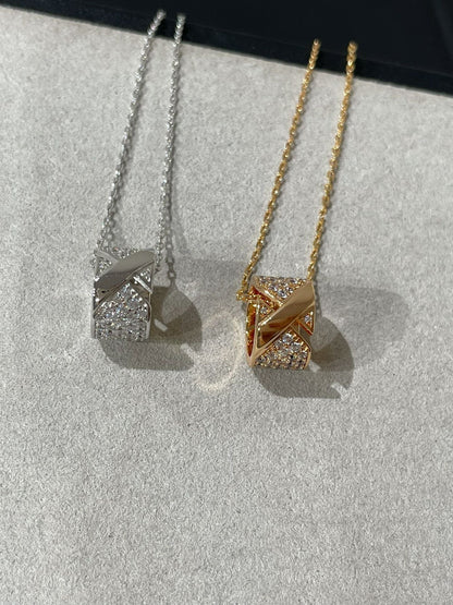 [moco jewellerys]リアン エビデンス ダイヤモンド パヴェネックレス