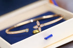 ??Loco?¡¥IDYLLE PINK GOLD OPEN BRACELET DIAMOND PAVED