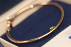 ??Loco?¡¥IDYLLE PINK GOLD OPEN BRACELET DIAMOND PAVED