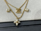 ??Loco?¡¥FLOWERGRAM GOLD MOP DOUBLE ROW NECKLACE