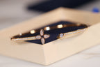 ??Loco?¡¥IDYLLE GOLD OPEN BRACELET DIAMOND PAVED