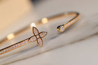 ??Loco?¡¥IDYLLE GOLD OPEN BRACELET DIAMOND PAVED
