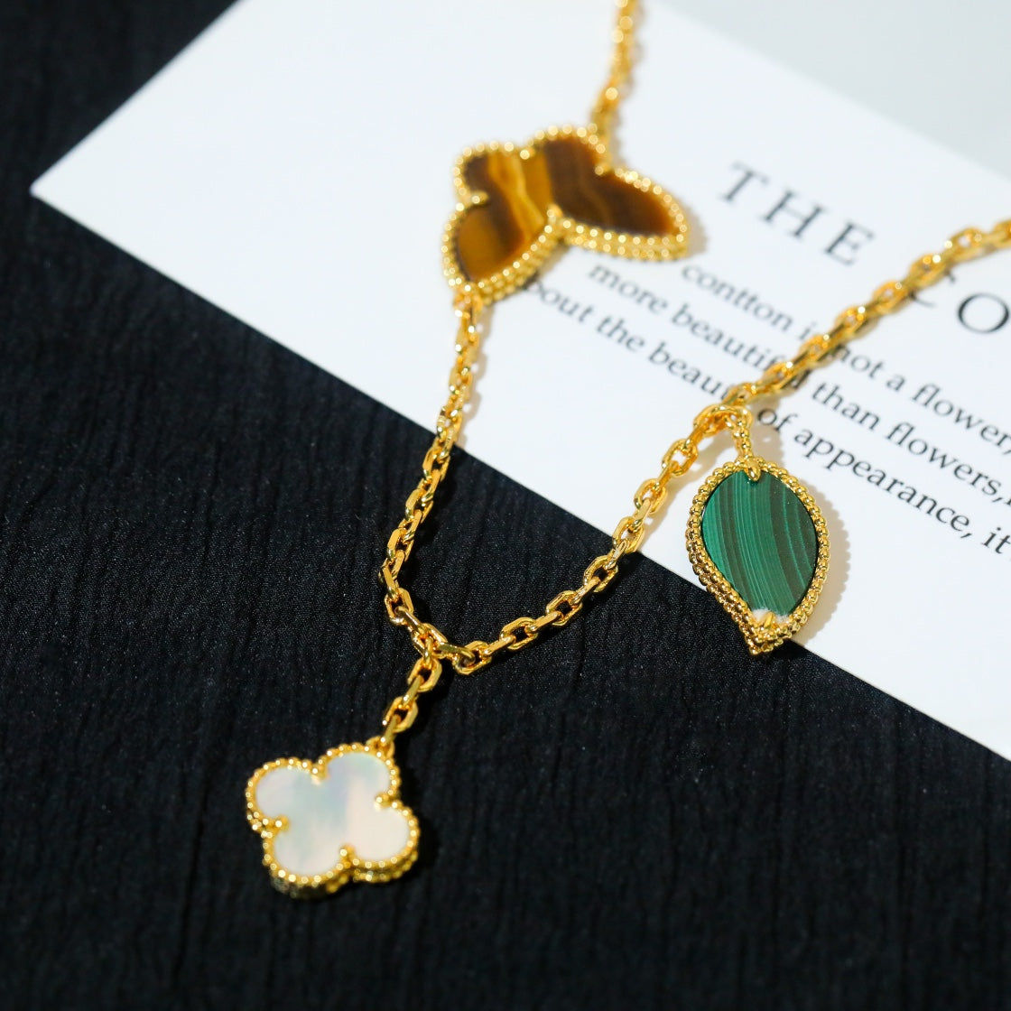 [moco jewelrys] GLÜCKSFRÜHLINGS-5-MOTIV-GOLDARMBAND 
