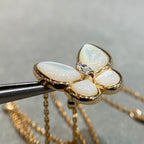 ??Loco?¡¥BUTTERFLY MOP DIAMOND NECKLACE