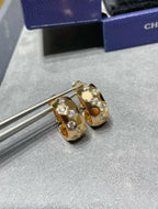 ??Loco?¡¥BEE LOVE DIAMOND HOOP EARRINGS