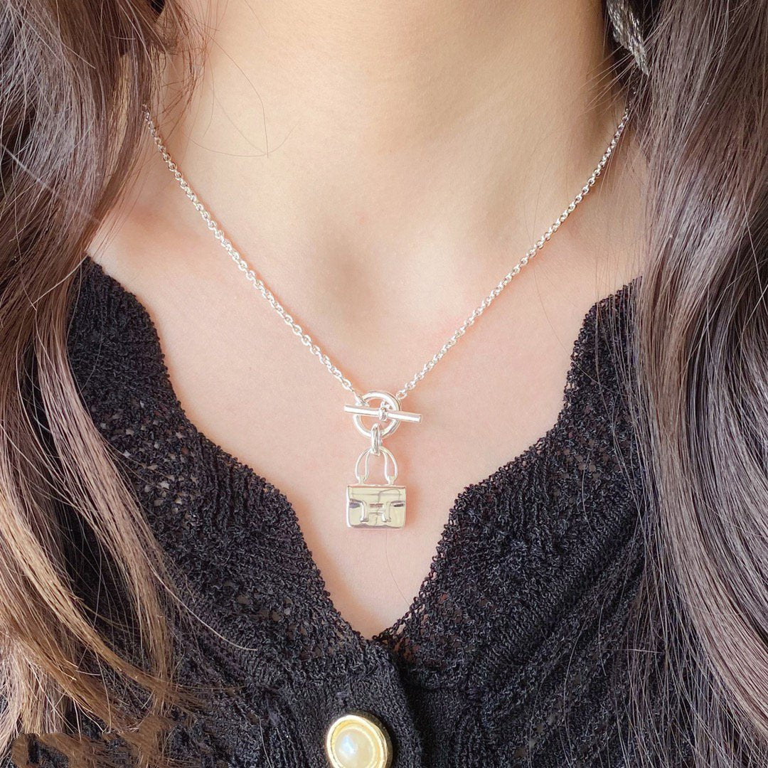 [moco jewelrys]CONSTANCE PEDANT SILVER NECKLACE