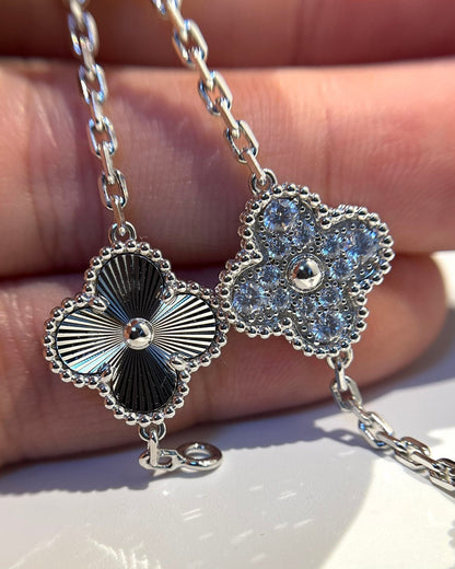 [Moco jewelrys] CLOVER 5 MOTIF LASER BRACELET COLLECTION