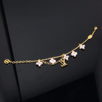 [moco jewelrys]LOGO 6 MOTIF STAR AND SUN GOLD BRACELET