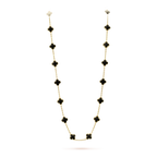??Loco?¡¥CLOVER 20 MOTIFS ONYX NECKLACE