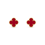 ??Loco?¡¥CLOVER MEDIUM 1 MOTIFS CARNELIAN  EARRINGS