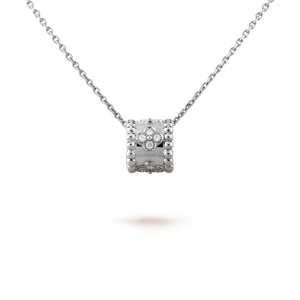 ??Loco?¡¥PERLEE PEDANT SIVLER DIAMOND NECKLACE