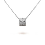 ??Loco?¡¥PERLEE PEDANT SIVLER DIAMOND NECKLACE