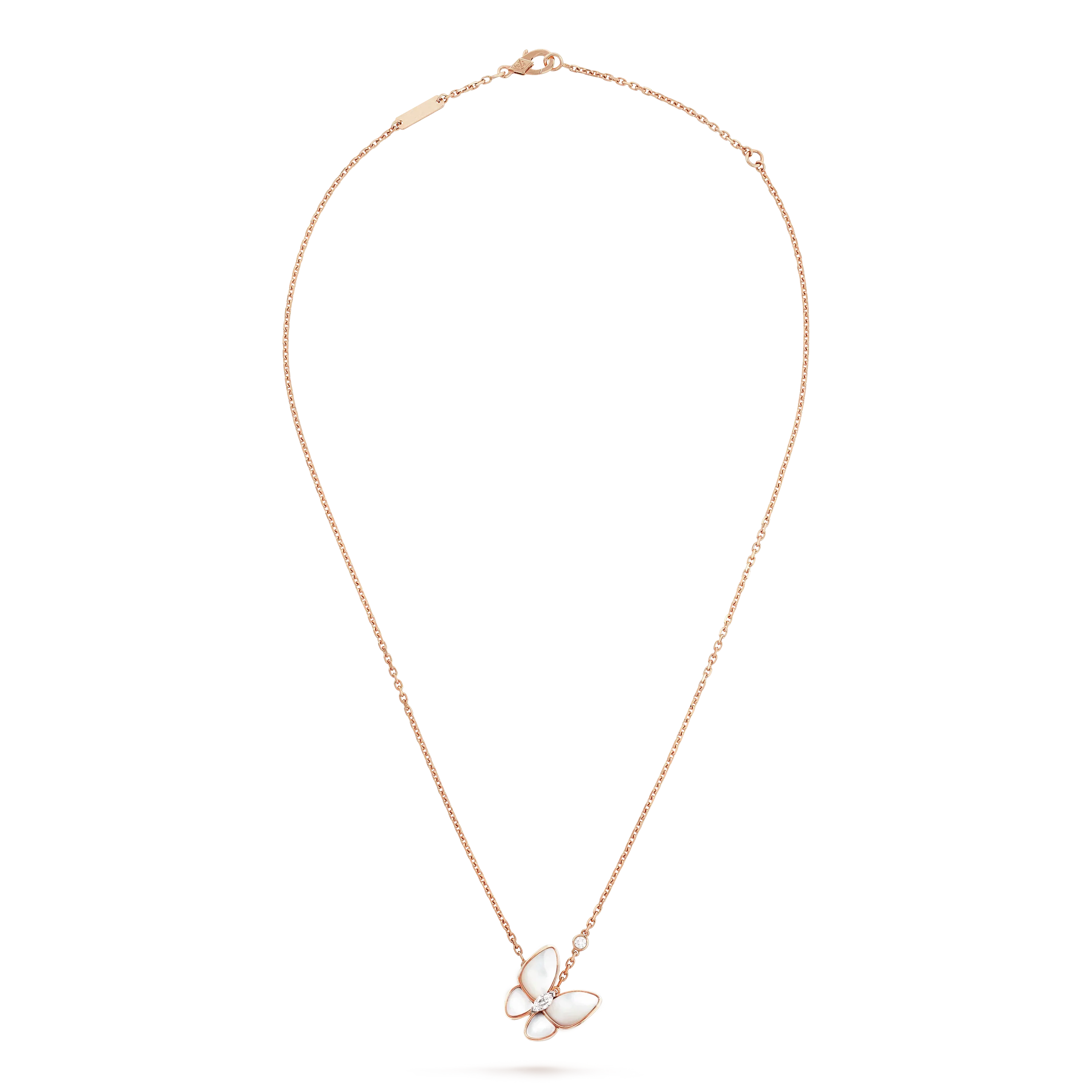 ??Loco?¡¥BUTTERFLY MOP DIAMOND NECKLACE