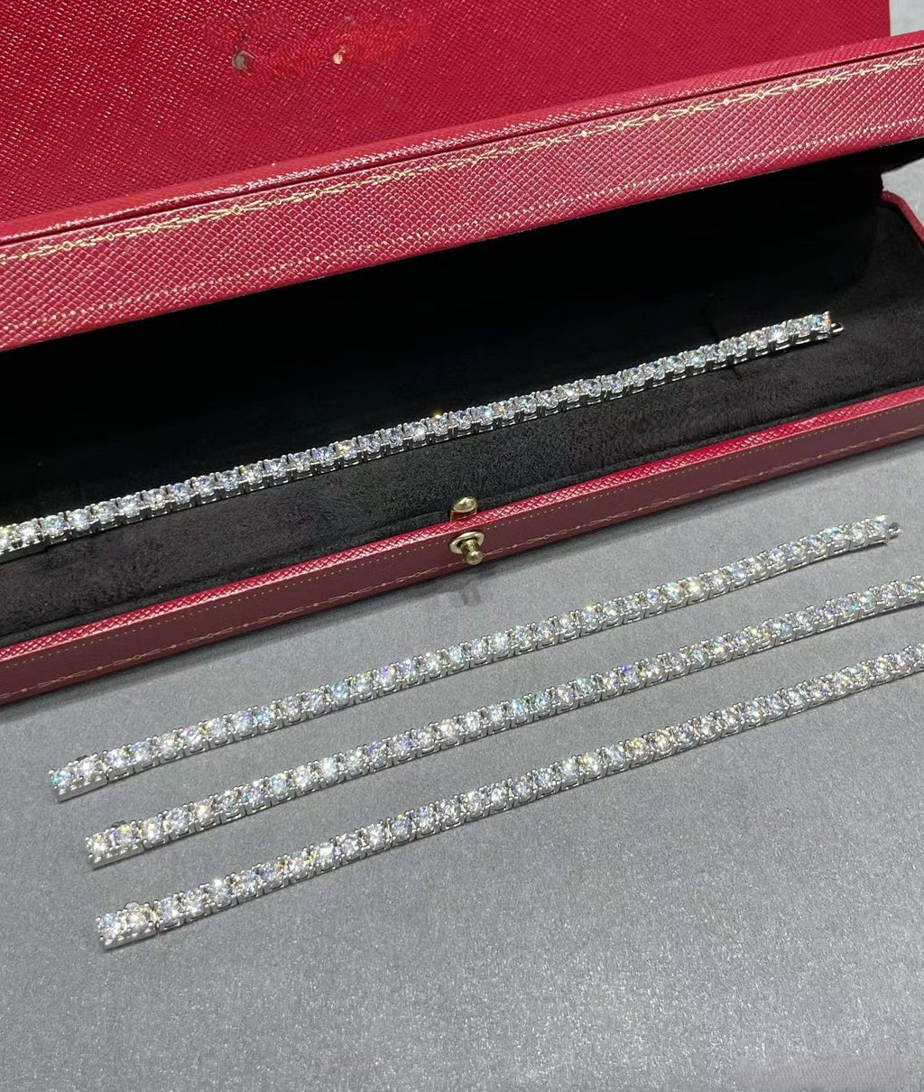 [??Loco?¡¥]TENNIS BRACELET WITH FULL DIAMOND SETTING