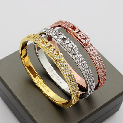 [moco jewelrys]Move Noa Full Pavé Diamond Bangle Bracelet