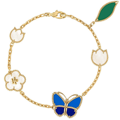 [moco jewelrys JURI]LUCKY SPRING BUTTERFLY 5 MOTIF BRACELET