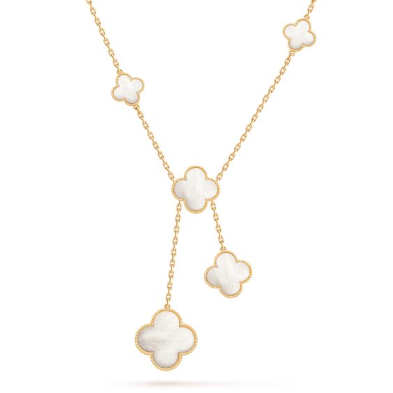 ??Loco?¡¥CLOVER MOTHER OF PEARL NECKLACE 6 MOTIF