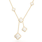 ??Loco?¡¥CLOVER MOTHER OF PEARL NECKLACE 6 MOTIF
