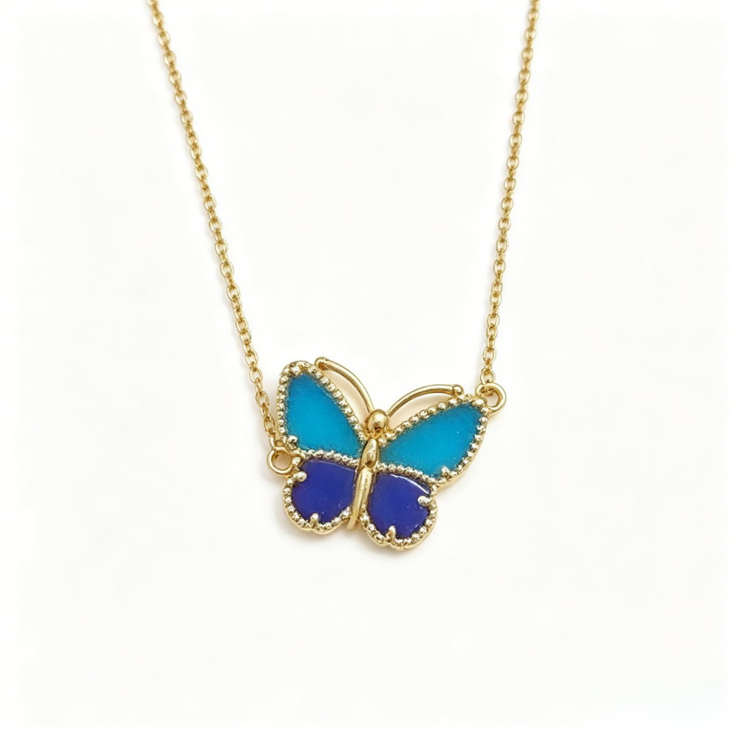 [moco jewelrys JURI] 2026 NEW LUCKY BUTTERFLY 1 MOTIFS NECKLACE