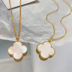 ??Loco?¡¥CLOVER 25MM MOP LARGE PENDANT NECKLACE