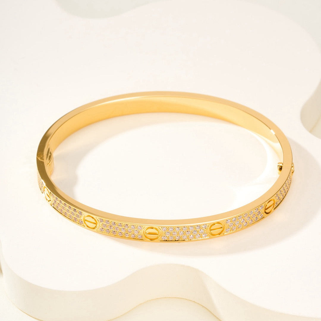 ??Loco?¡¥LOVE BRACELET 4.8MM DIAMOND-PAVED