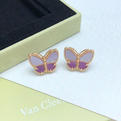 [moco jewelrys] 26 NEW CLOVER LUCKY LIGHT PURPLE SET