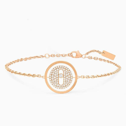 [moco jewelrys]LUCKY MOVE DIAMOND PAVED BRACELET