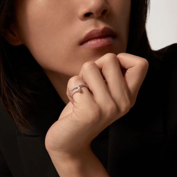 [moco jewelrys]JUSTE RING 1.8MM SILVER DIAMONDS