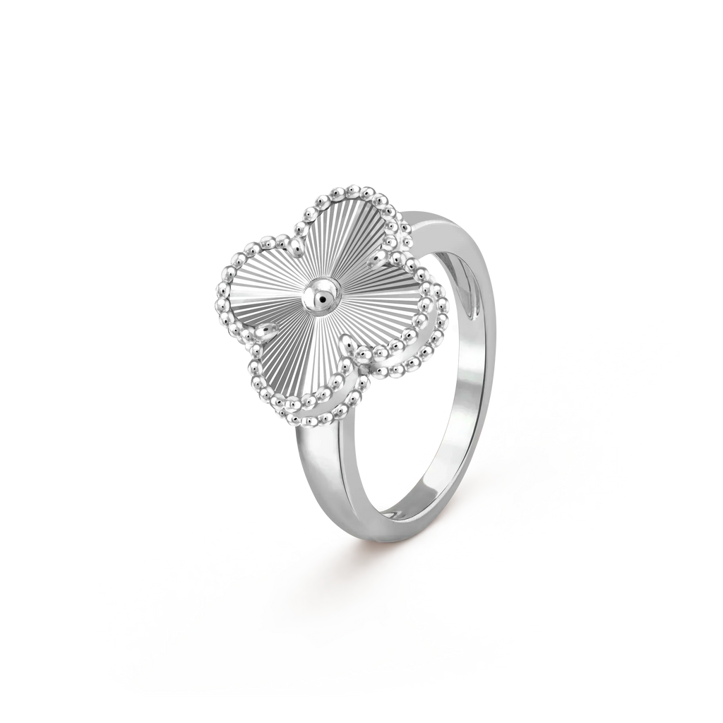 ??Loco?¡¥CLOVER SILVER RING