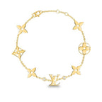 ??Loco?¡¥STAR AND SUN 7 MOTIFS GOLD BRACELET