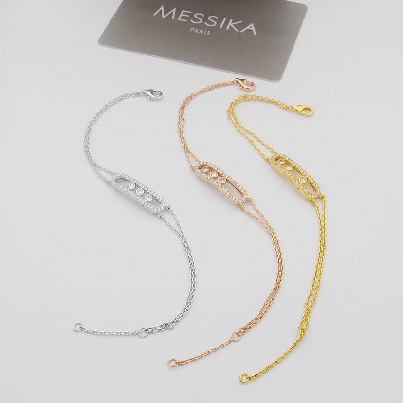 [moco jewelrys] Move Classique pavé bracelet