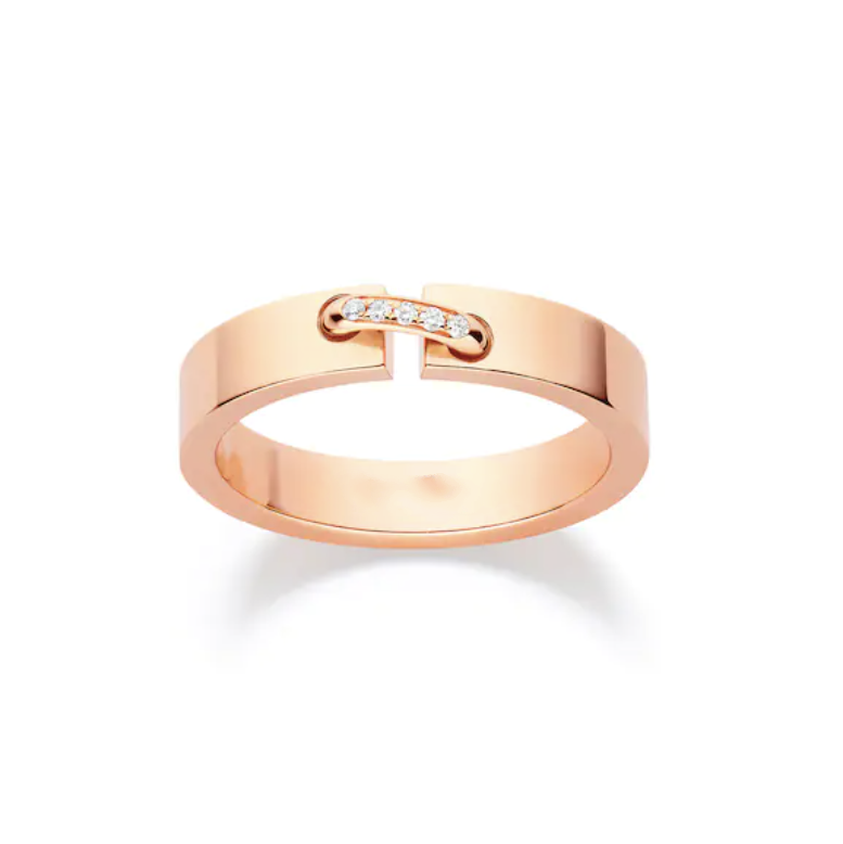 [moco jewelrys]ALLIANCE LIENS VIDENCE DIAMANT 4MM RING