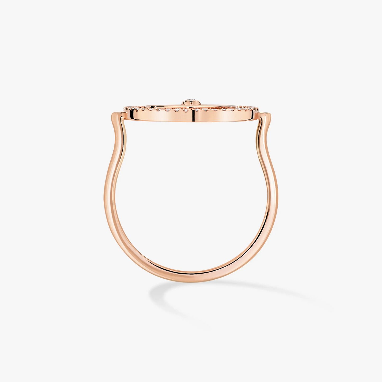[moco jewelrys]LUCKY MOVE PINK GOLD DIAMOND RING