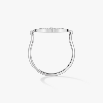 [moco jewelrys]LUCKY MOVE PAVED SILVER DIAMOND RING