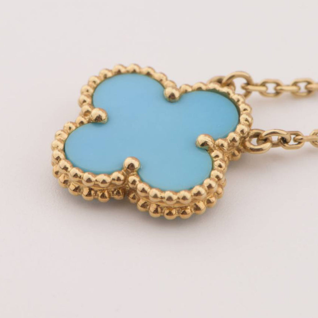 ??Loco?¡¥CLOVER 15MM VINTAGE TURQUOISE NECKLACE