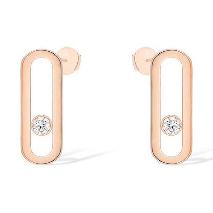 [moco jewelrys]MOVE UNO SMALL 1 DIAMOND EARRINGS