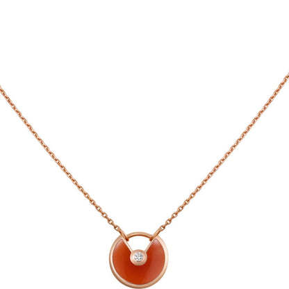 [moco jewellerys]アミュレット ゴールド カーネリアン オニキス ネックレス