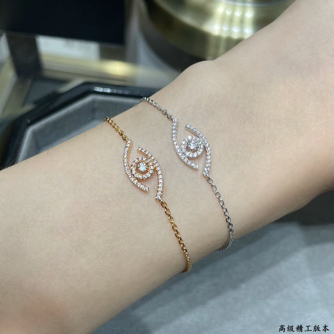 [moco jewelrys]Lucky Eye Pave-Set Diamond Bracelet