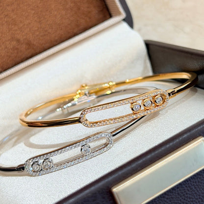 [moco jewelrys]Move Pavé Diamond Bangle Bracelet M