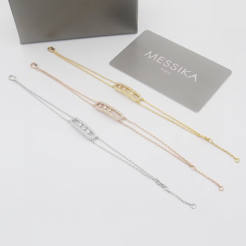 [moco jewelrys] Move Classique pavé bracelet