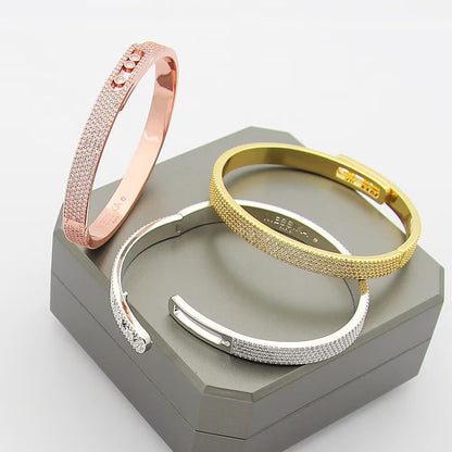 [moco jewelrys]Move Noa Full Pavé Diamond Bangle Bracelet