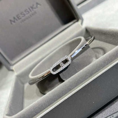 [moco jewelrys]Move Uno pavé flex bangle medium