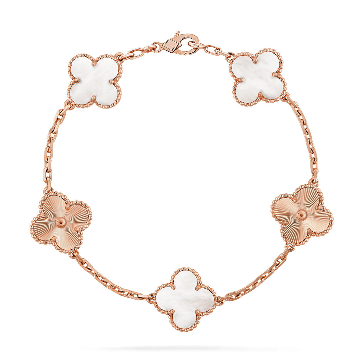 [Loco]New CLOVER WHITE PEARL MOP 5 MOTIF BRACELET COLLECTION