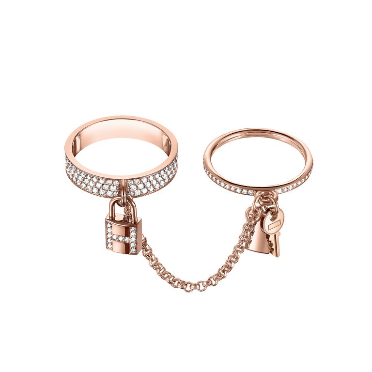 ??Loco?¡¥HM KELLY CLOCHETTE DOUBLE RING IN  WITH DIAMONDS