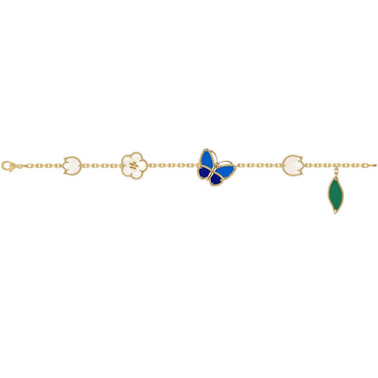 [moco jewelrys JURI]LUCKY SPRING BUTTERFLY 5 MOTIF BRACELET