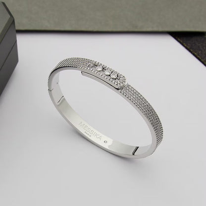 [moco jewelrys]Move Noa Full Pavé Diamond Bangle Bracelet