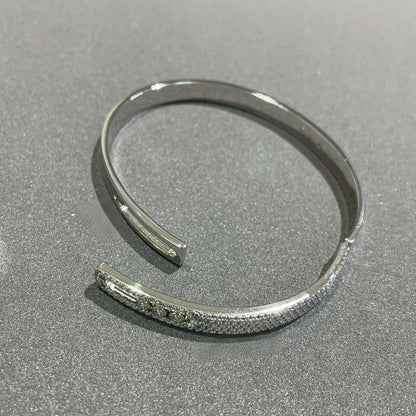 [moco jewelrys]Move Noa Rose Gold Pavé Diamond Bangle Bracelet